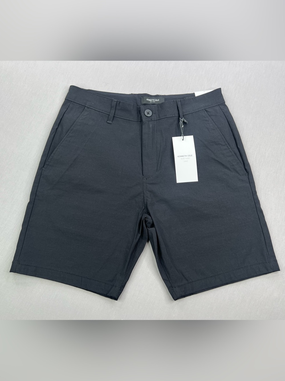 KENNETH COLE MENS SLIM FIT CHINO TECH SHORTS SZ 32